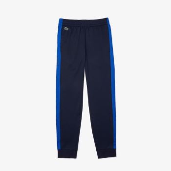 Lacoste SPORT Piqué Track Pants - Kalhoty Pánské Tmavě Blankyt Blankyt / Blankyt / Tmavě Blankyt Bla